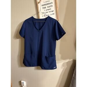 Grey’s Anatomy by Barco navy blue scrub top size medium